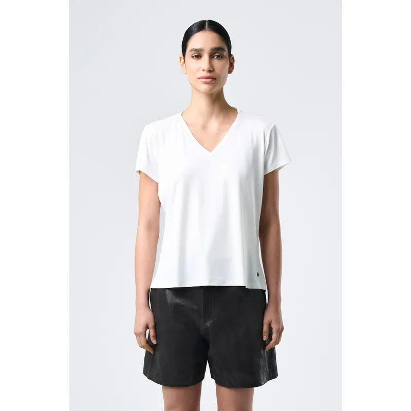 VELEZ - Vélez Polera Vega En Tejido Punto Mujer talle Folia Blanco