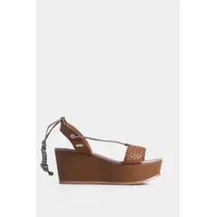 VELEZ - Vélez Sandalia Plataforma Caval 2.0 Cuero Mujer Miel