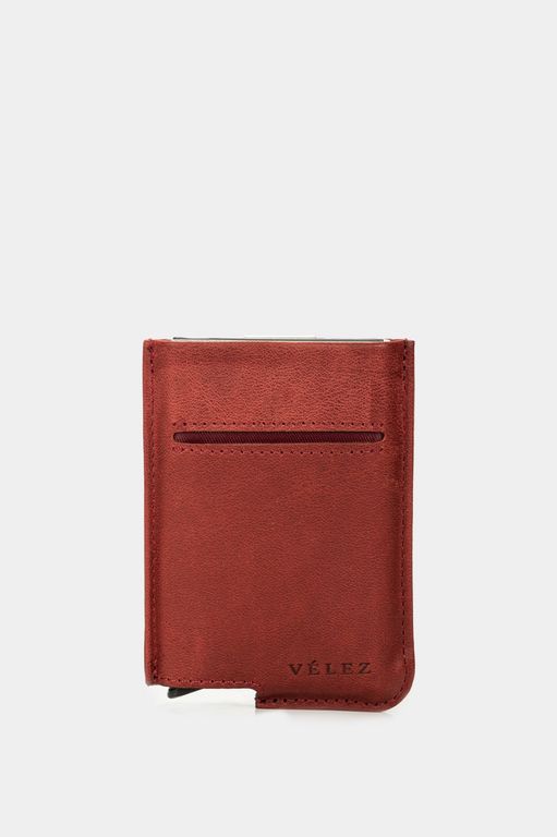 Velez Porta Documentos De Cuero Miniwallet Vinotinto Vino TALLA UNICA