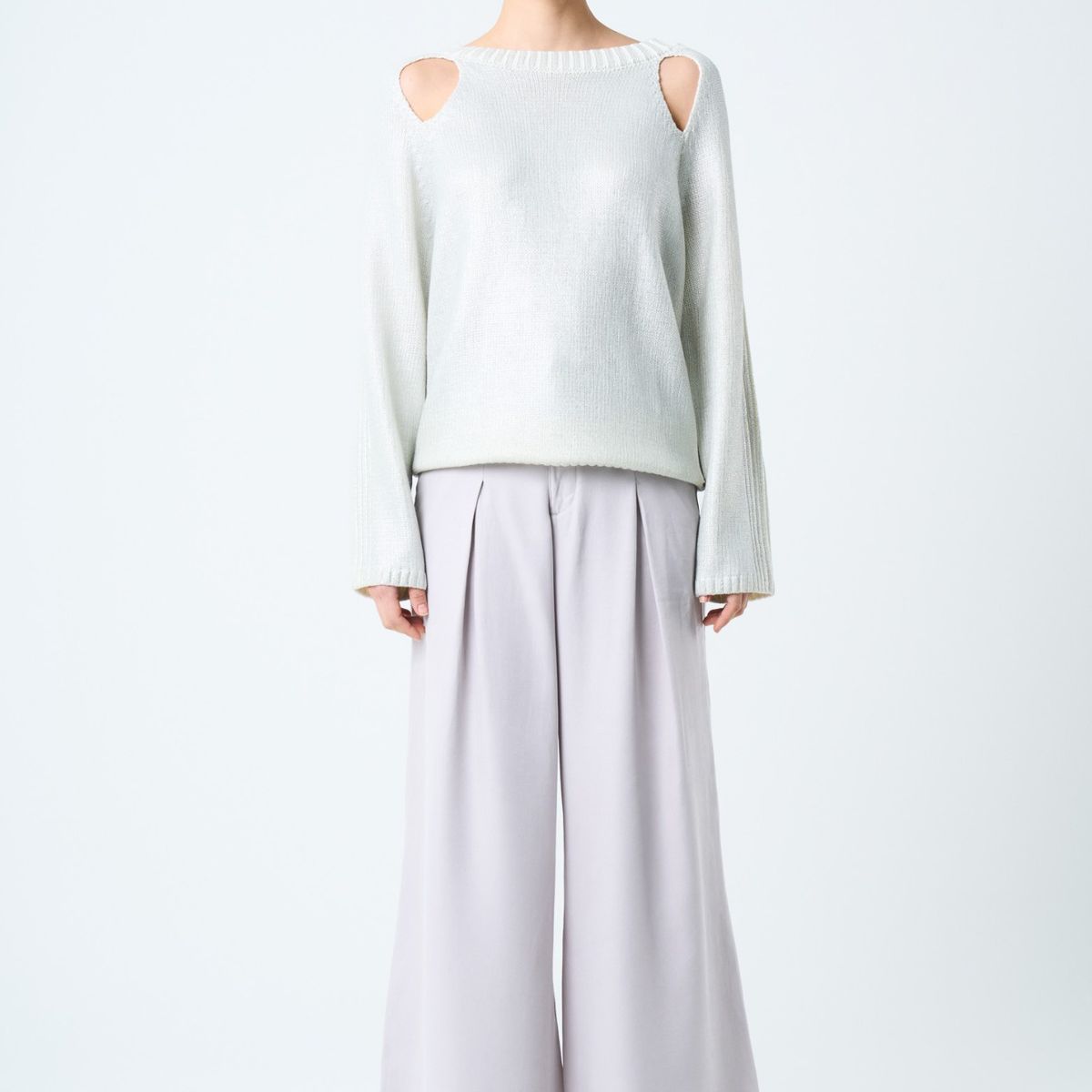 VELEZ - Vélez Pantalón Palazzo Caltha Para Mujer Fit Holgado Gris