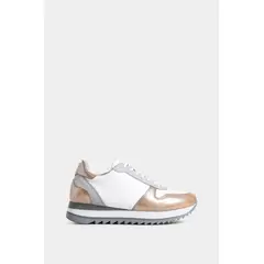 VELEZ - Vélez Zapatillas Plancton Cuero Folia Mujer Plata