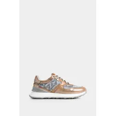 VELEZ - Vélez Zapatillas Garda Cuero Folia Mujer Plata