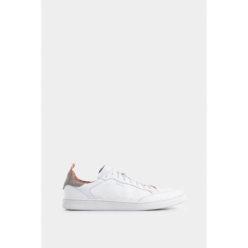VELEZ - Vélez Zapatillas Aqua Cuero Gamuzado Hombre Casual Blanco