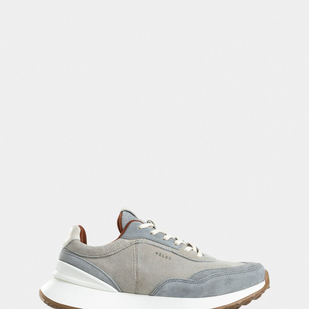 VELEZ - Vélez Zapatillas Avellano Cuero Gamuzado Hombre Beige