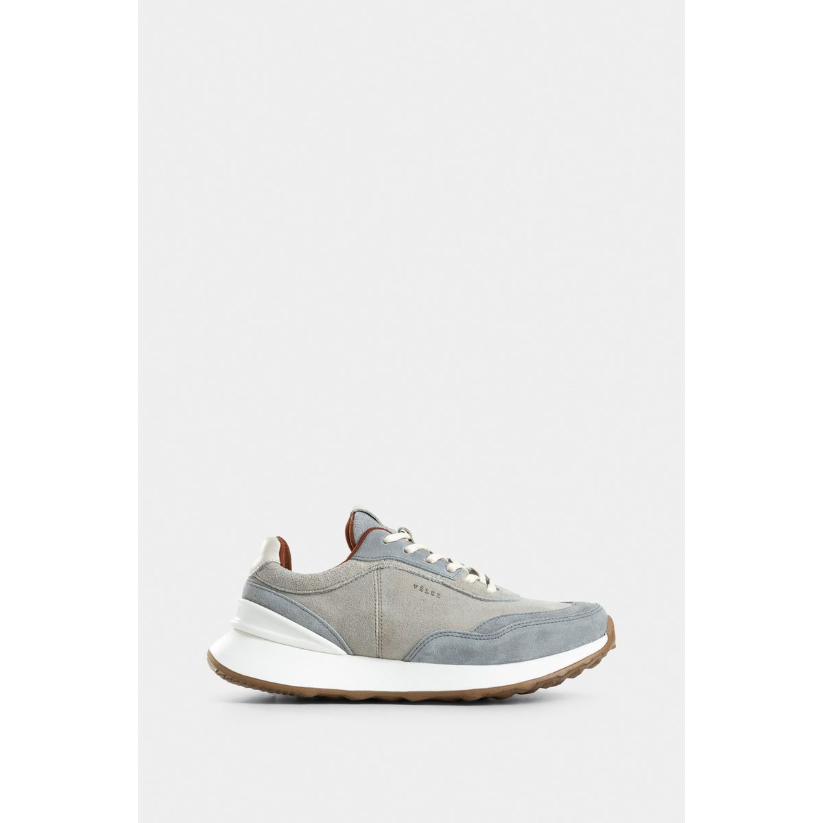 VELEZ - Vélez Zapatillas Avellano Cuero Gamuzado Hombre Beige