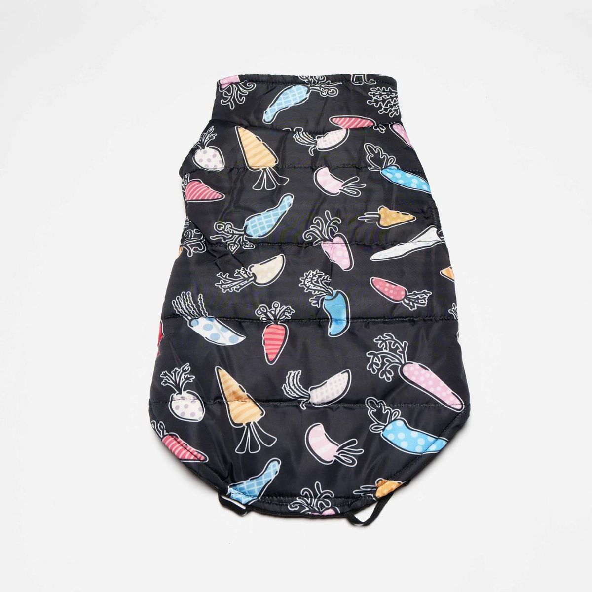 BUEN AMIGO - Chaqueta parka Perro mediano FRUTAS NEGRO Talla S