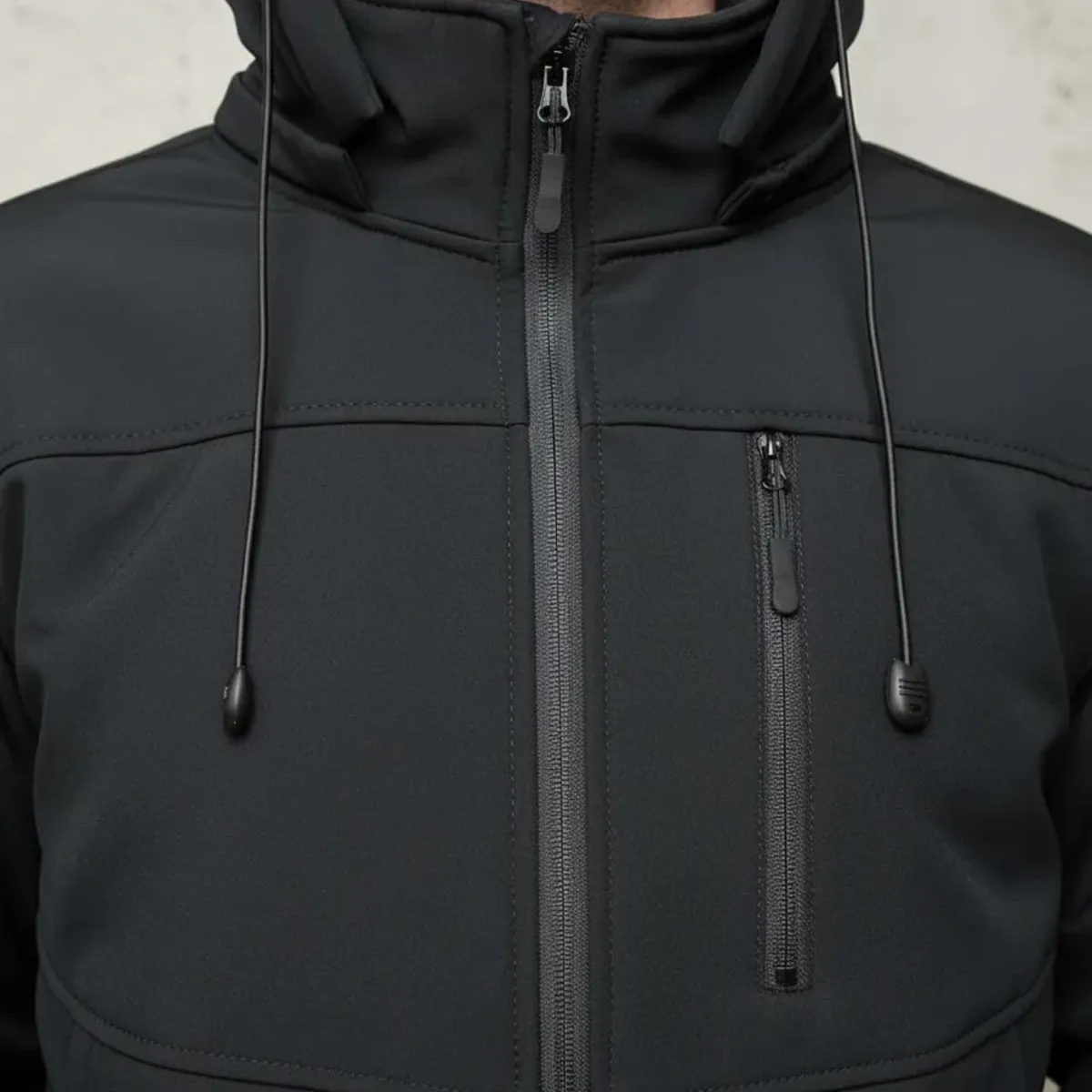 BLUE MOUNTAIN - Chaqueta Softshell Hombre Termica Impermeable Con Micropolar