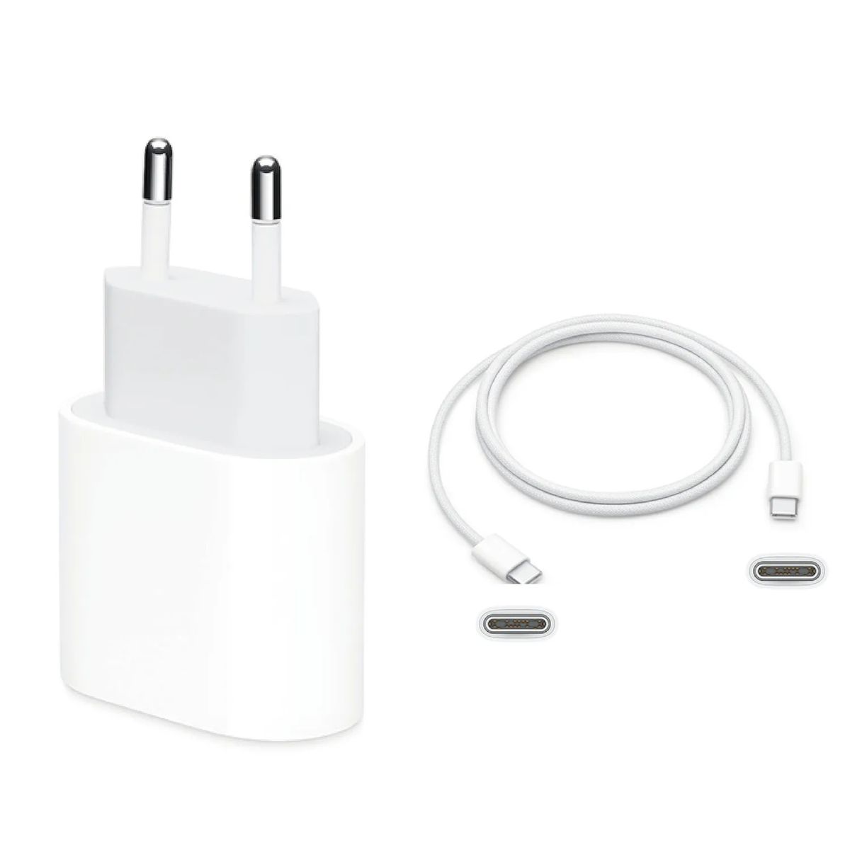 APPLE - Cargador Apple 20W Original + Cable C - C 1mt iPhone 15 pro 16 pro max