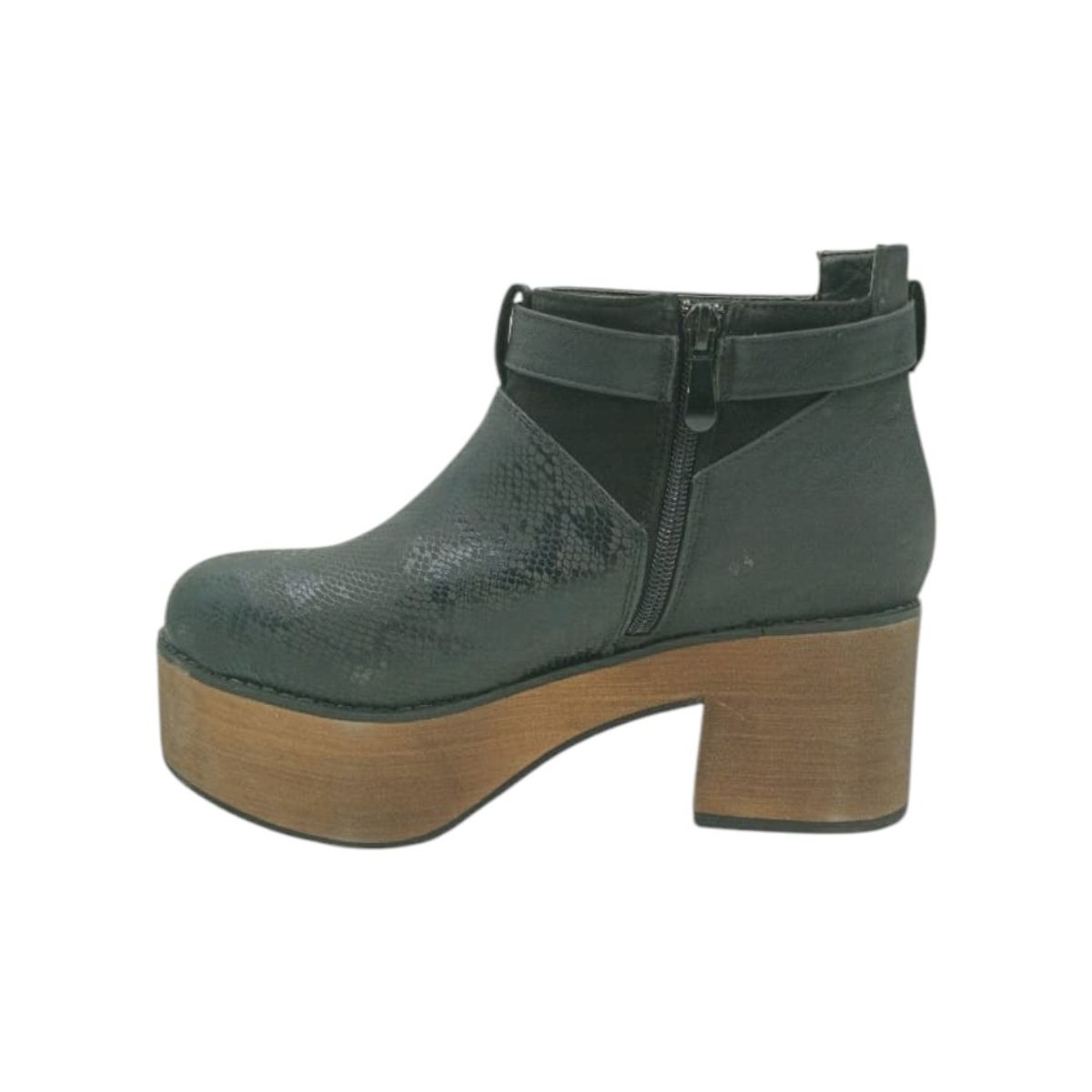 HERIEL - Botín Negro Plataforma Mujer