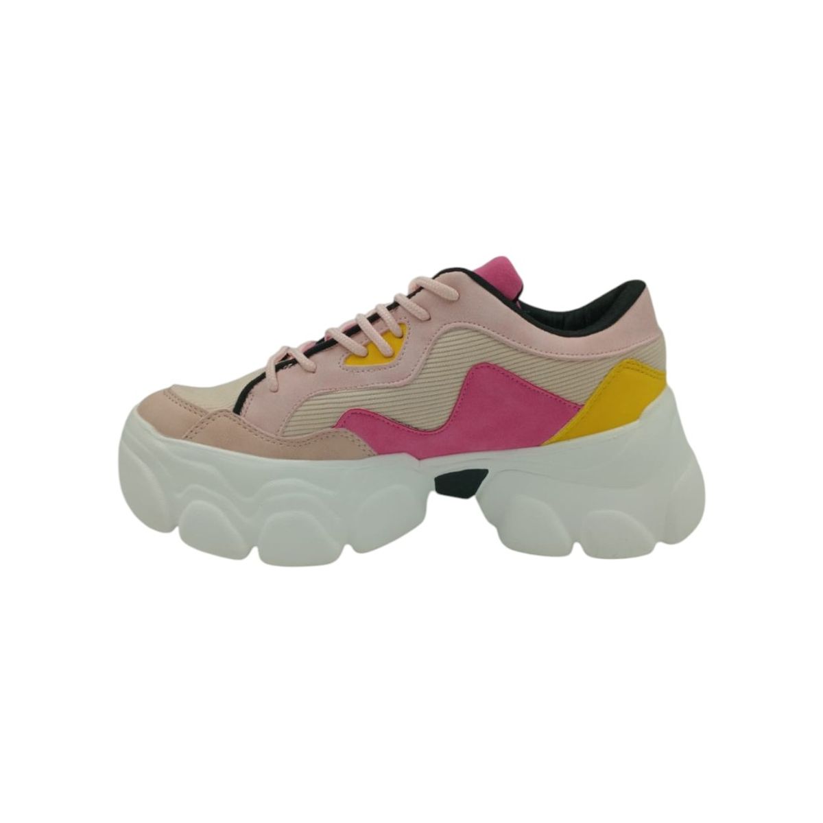 HERIEL - Zapatilla Rosa Plataforma Mujer