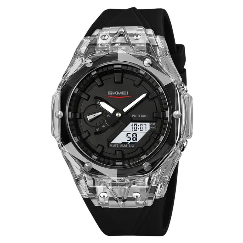 SKMEI - Reloj Skmei cuarzo análogo digital deportivo unisex moda multifunción