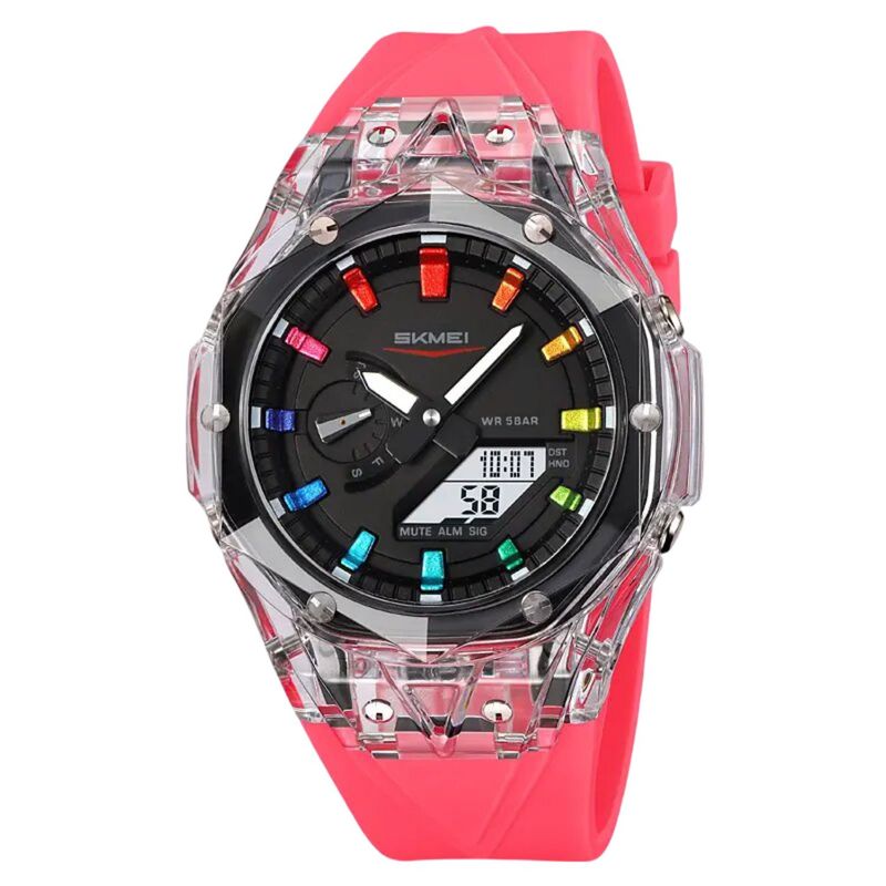 SKMEI - Reloj Skmei cuarzo análogo digital deportivo unisex moda multifunción