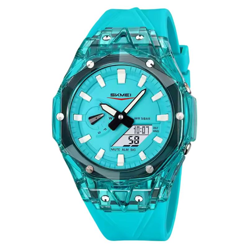 SKMEI - Reloj Skmei cuarzo análogo digital deportivo unisex moda multifunción