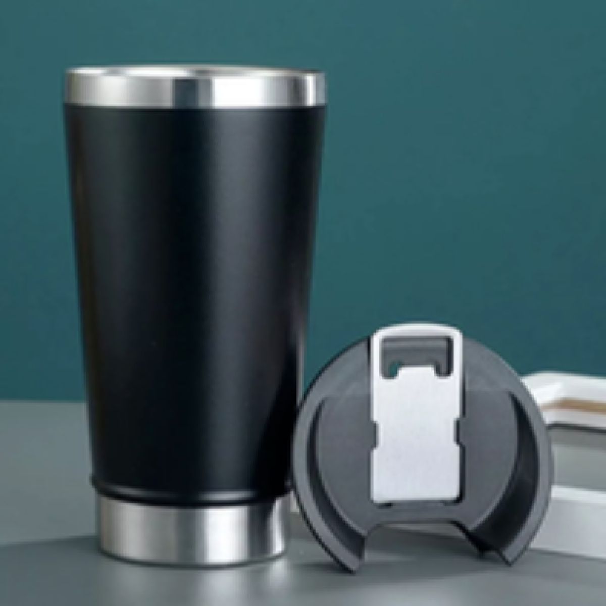 GENERICO - Acero Inoxidable Cerveza Termo Multifuncional Con Destapador 473 ML