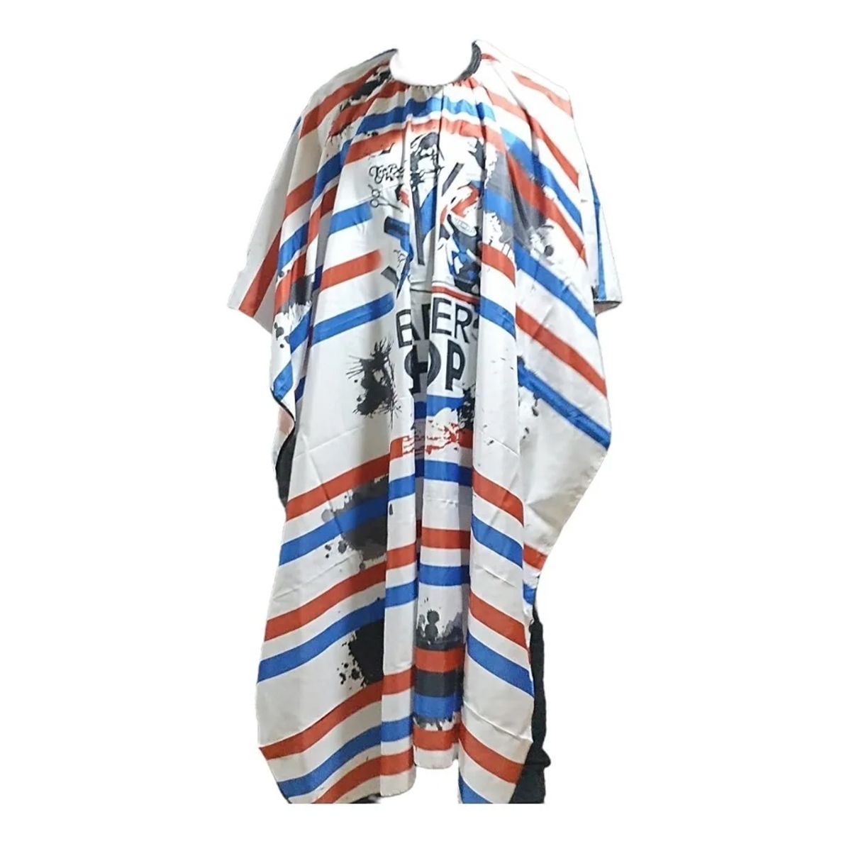 GENERICO - Capas De Corte Cabello Grande Ajustables Barberia Blanca Azul Rojo