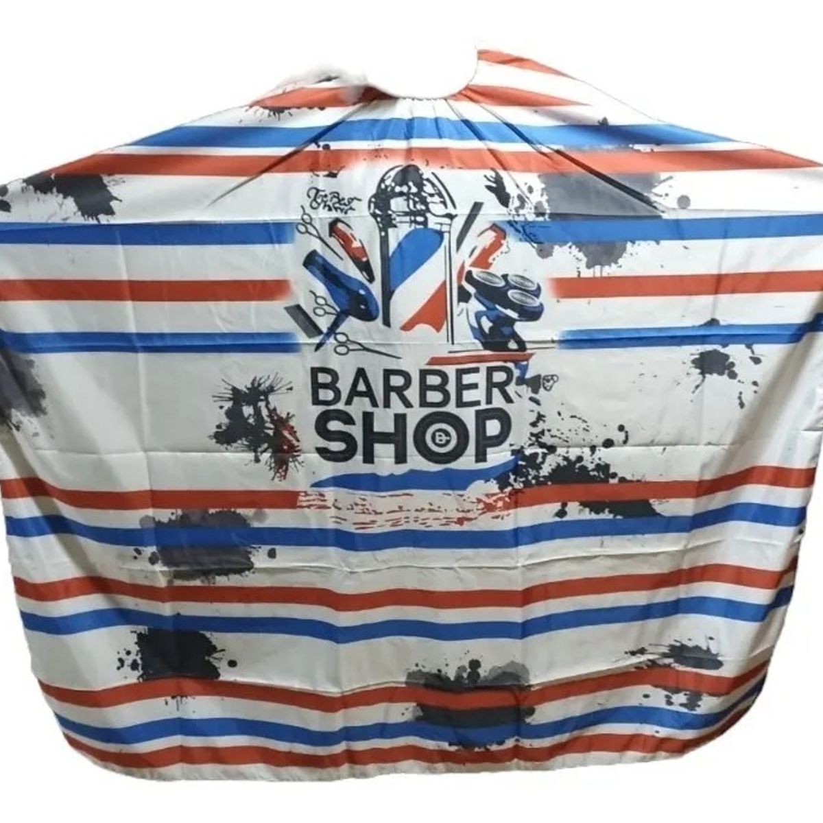 GENERICO - Capas De Corte Cabello Grande Ajustables Barberia Blanca Azul Rojo