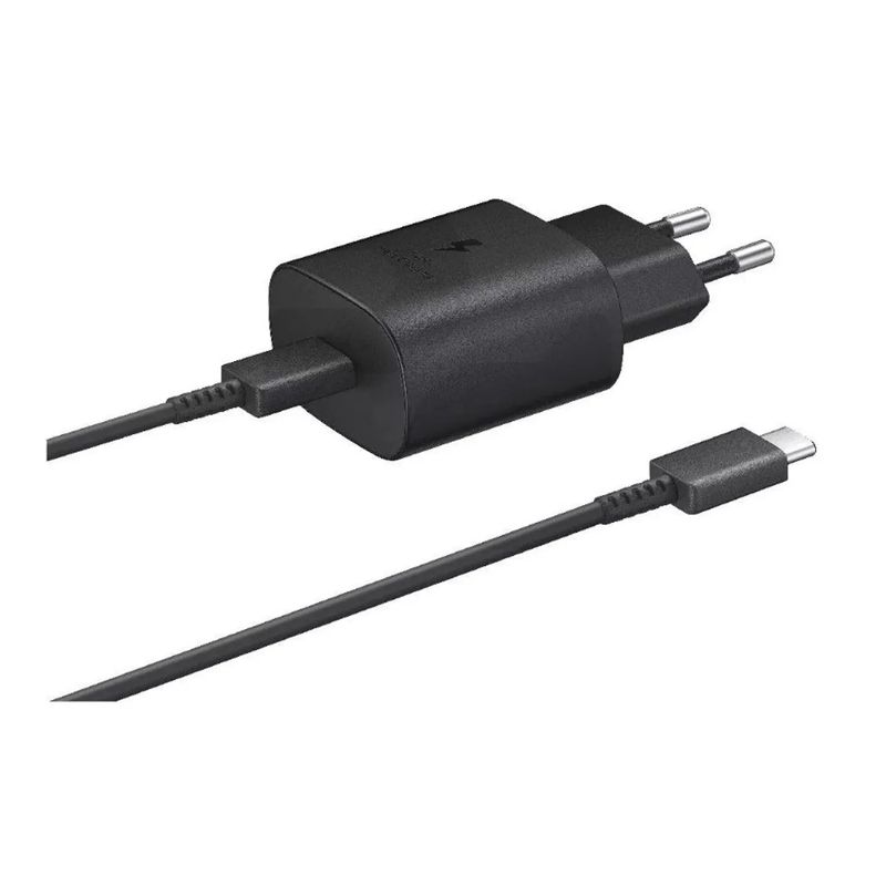 SAMSUNG - Cargador Samsung 25w Carga Súper Rápida Cable Usb-C