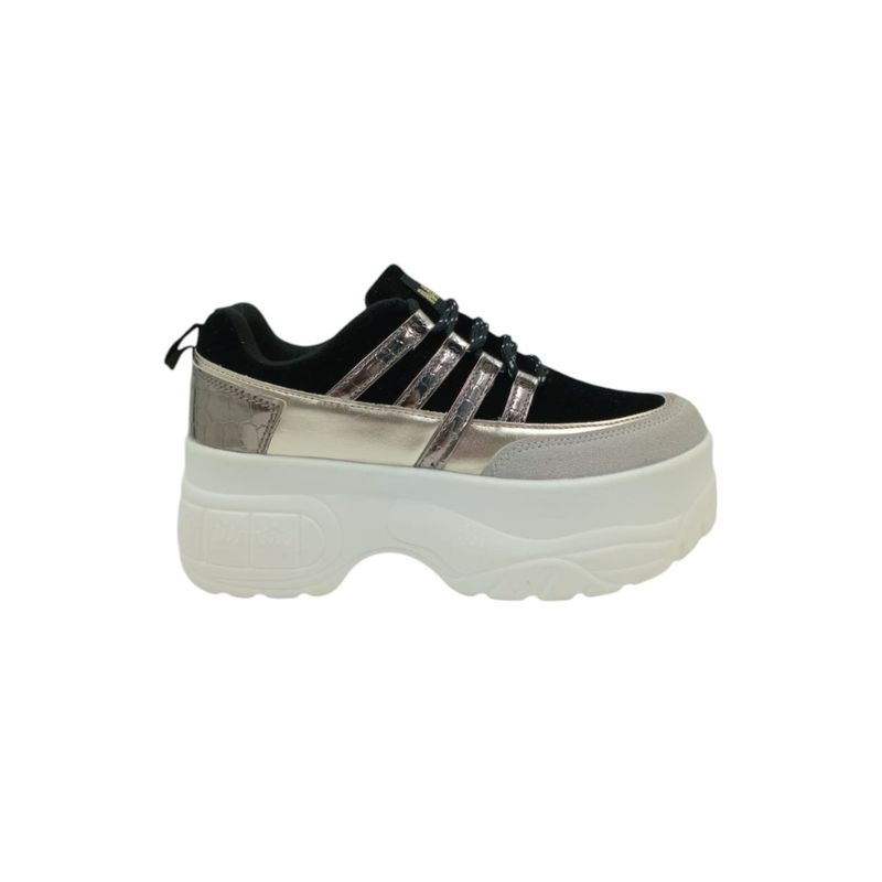 HERIEL - Zapatilla Negra Plataforma Mujer