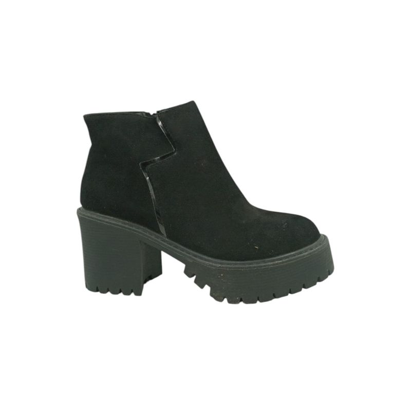 HERIEL - Botin Negro Plataforma Mujer
