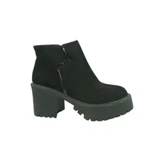 HERIEL - Botin Negro Plataforma Mujer