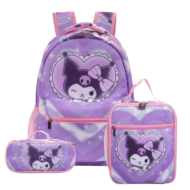 DANWEILE - Mochila Infantil Kuromi  Lonchera  Estuche