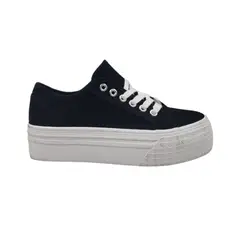 HERIEL - Zapatilla Negra Plataforma Mujer