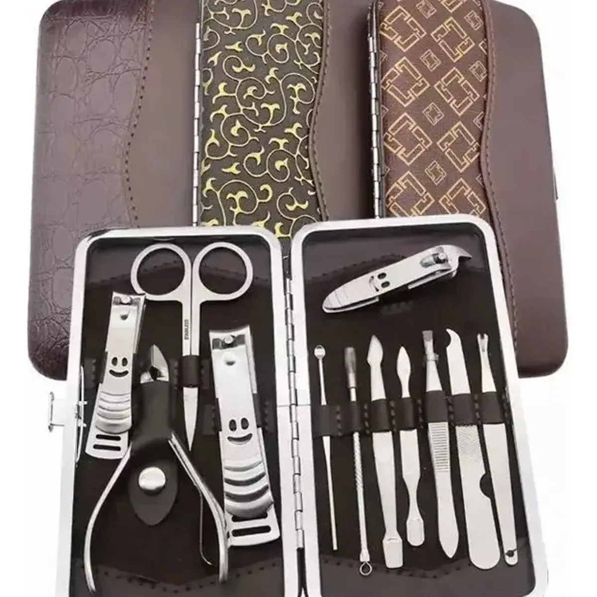 GENERICO - Set De 11 Piezas Corta Uña Manicure Pedicure Unisex Plateado