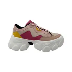 HERIEL - Zapatilla Rosa Plataforma Mujer