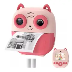 GENERICO - CAMARA FOTOGRAFICA PARA NIÑOS CON IMPRESION INSTANTANEA ROSADA
