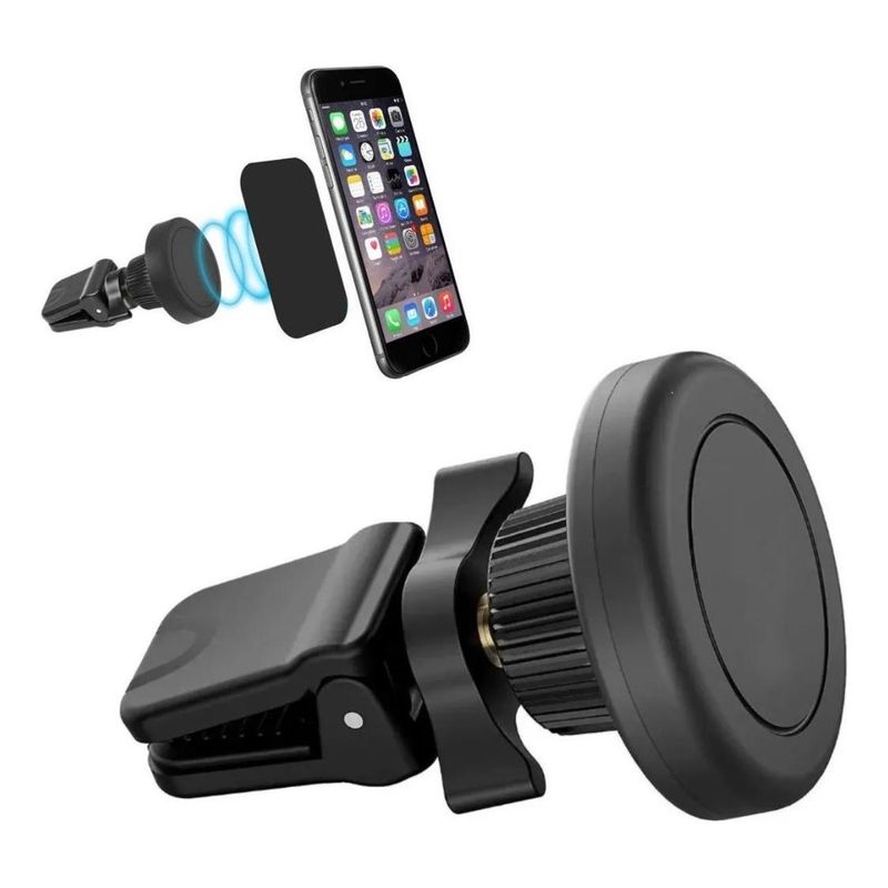 GENERICO - Soporte Magnético Ajustable para Teléfonos en Autos