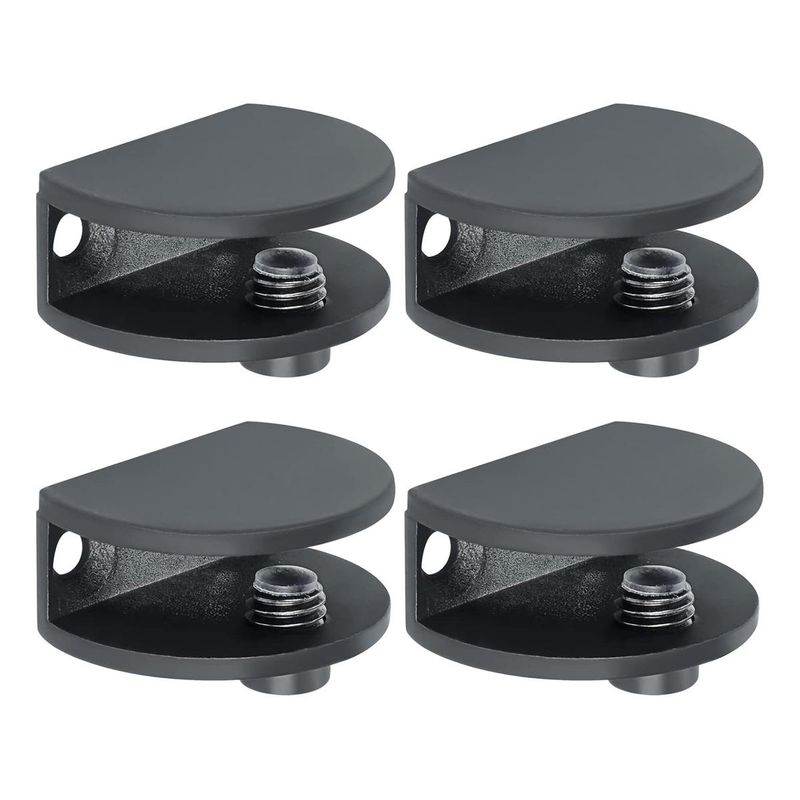 GENERICO - Soporte Ajustable para Estantes de Vidrio - Paquete de 4
