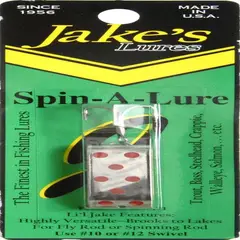 GENERICO - Señuelos Spinner de Pesca 14 oz Plata y Rojo Brillante
