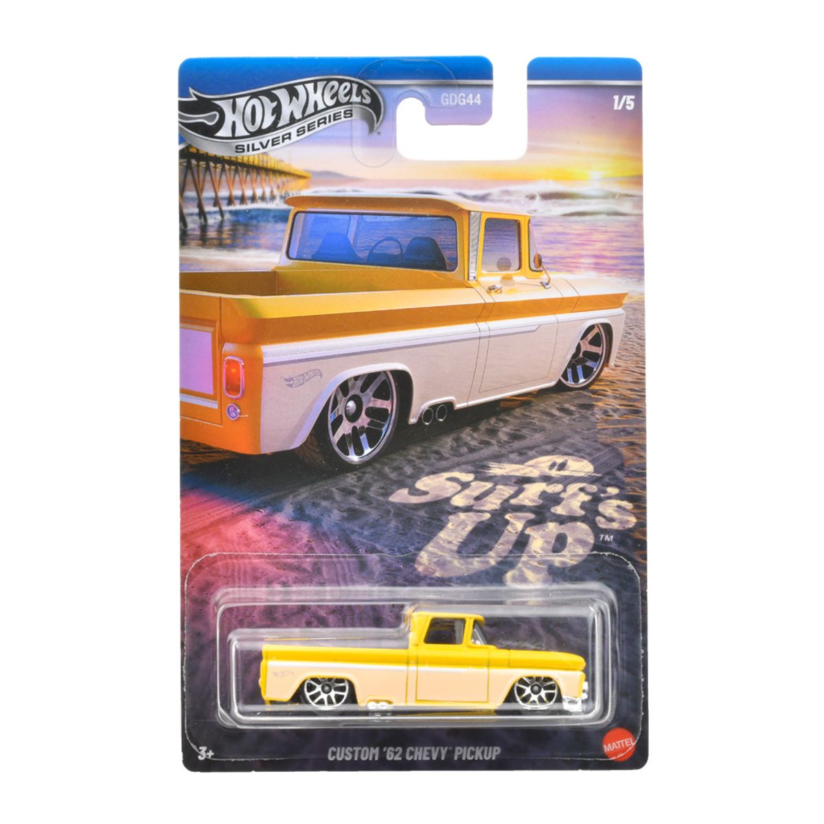 HOT WHEELS - juguete 62 chevy pickup surf s up Hot wheels 1/5  Jcb67