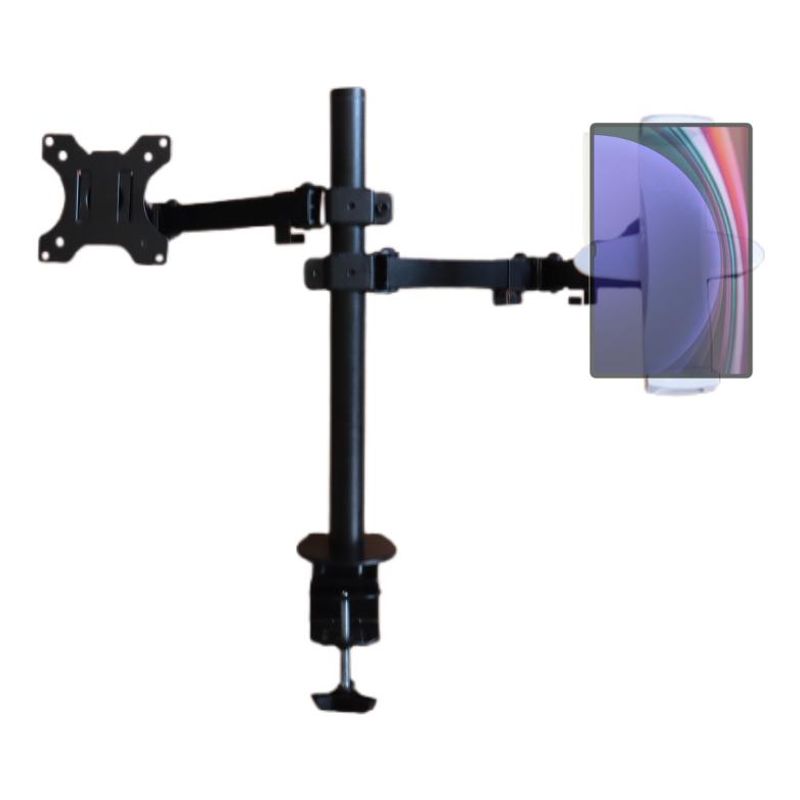 GENERICO - Soporte Ajustable de Metal para Tablet y Monitor 360°