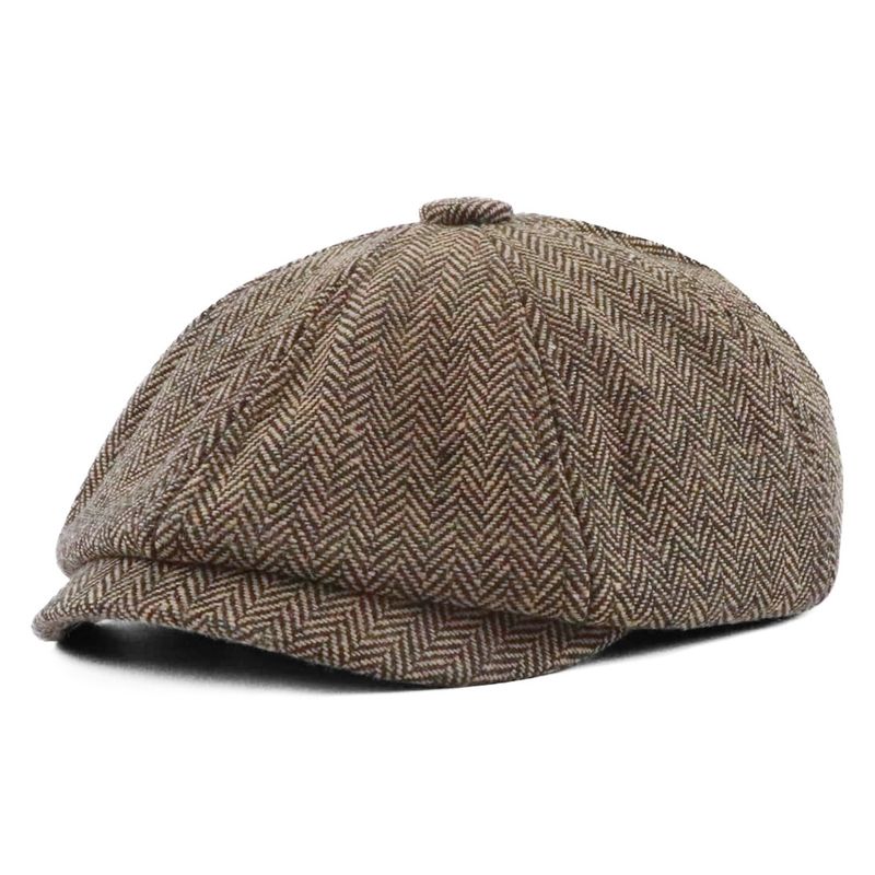 COLETTE - Boina Tweed Vintage Espiga Peaky Blinder