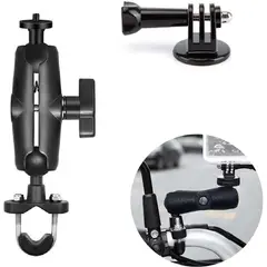 KUANGYE - Soporte Camara Acción Manillar Motocicleta Brazo Giratorio