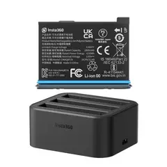 INSTA 360 - Insta360 X3 Accesorios para carga（Batería+Adaptador de Carga Rápida）