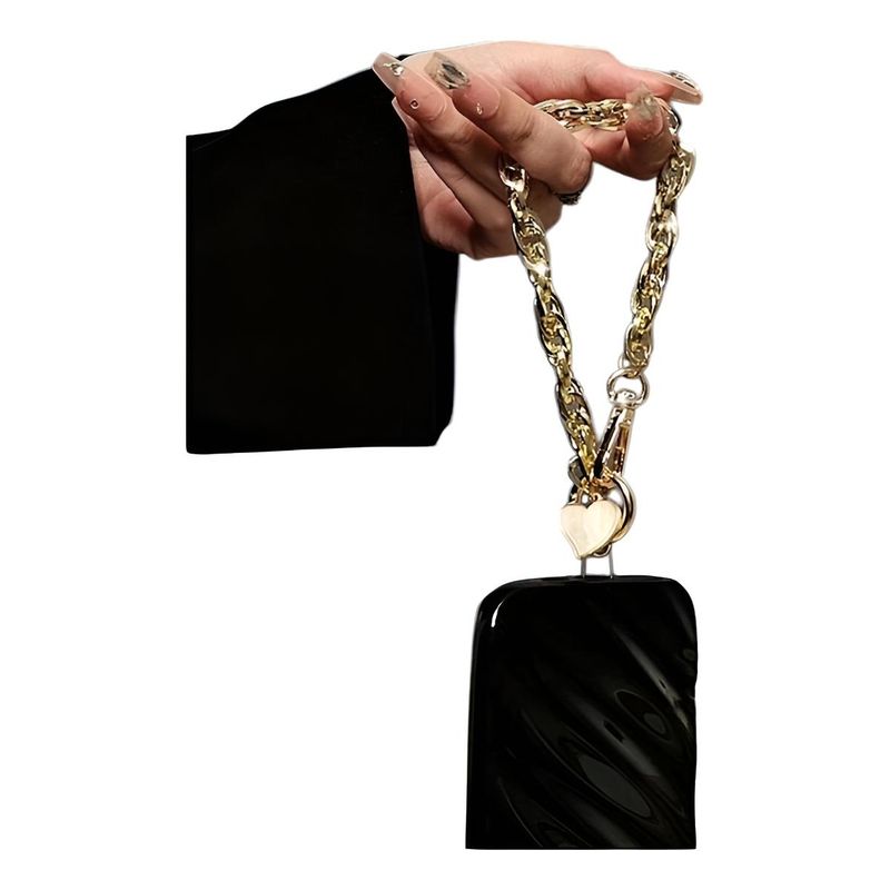 GENERICO - Colgante Dorado Elegante para Teléfono Celular Seguro