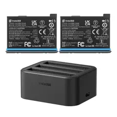 INSTA 360 - Insta360 X3 Accesorios para carga Batería 2 + Adaptador）