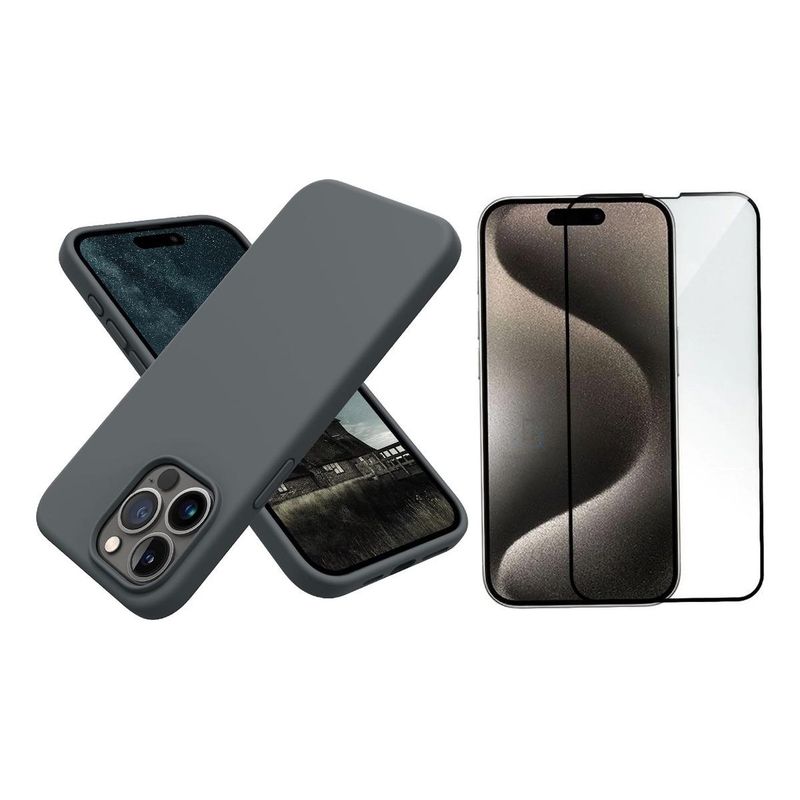 GENERICO - Funda Delgada de Silicona para iPhone 15 Pro Max y Protección