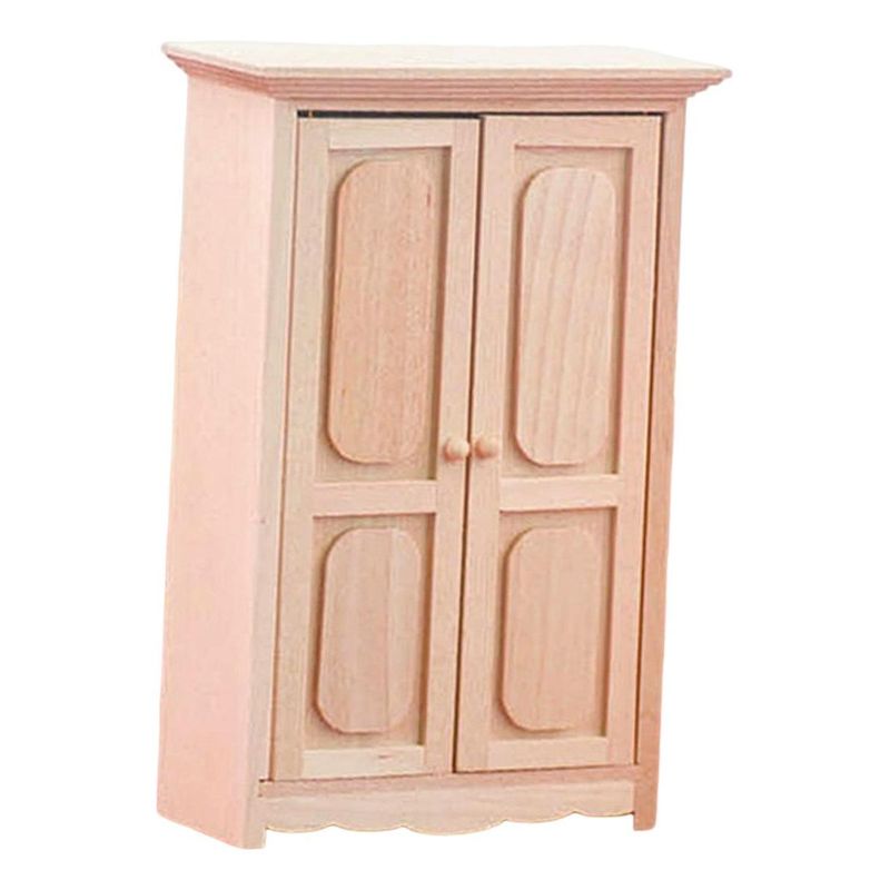 GENERICO - Armario de Madera Vintage para Casa de Muñecas 112