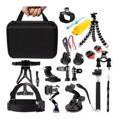 GENERICO - Kit Completo de Accesorios para Camara Deportiva 28 Pzas