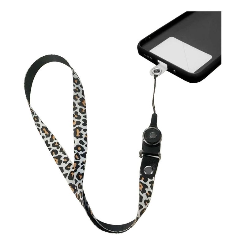 GENERICO - Correa Animal Print para Celular con Clip de Seguridad