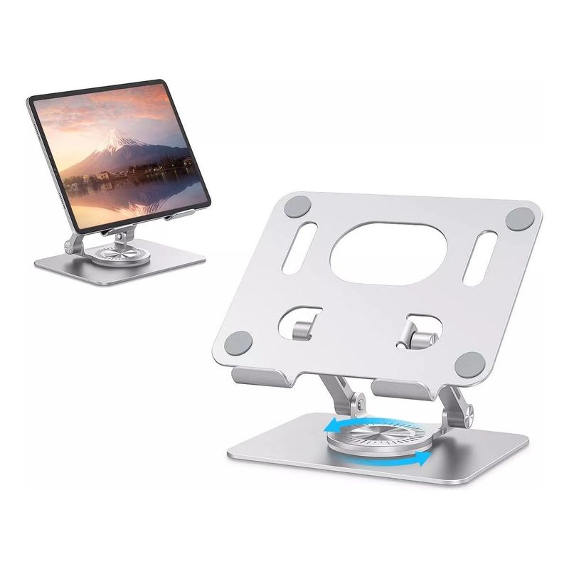 GENERICO - Soporte Plegable Giratorio para Tablet y Smartphone 360°