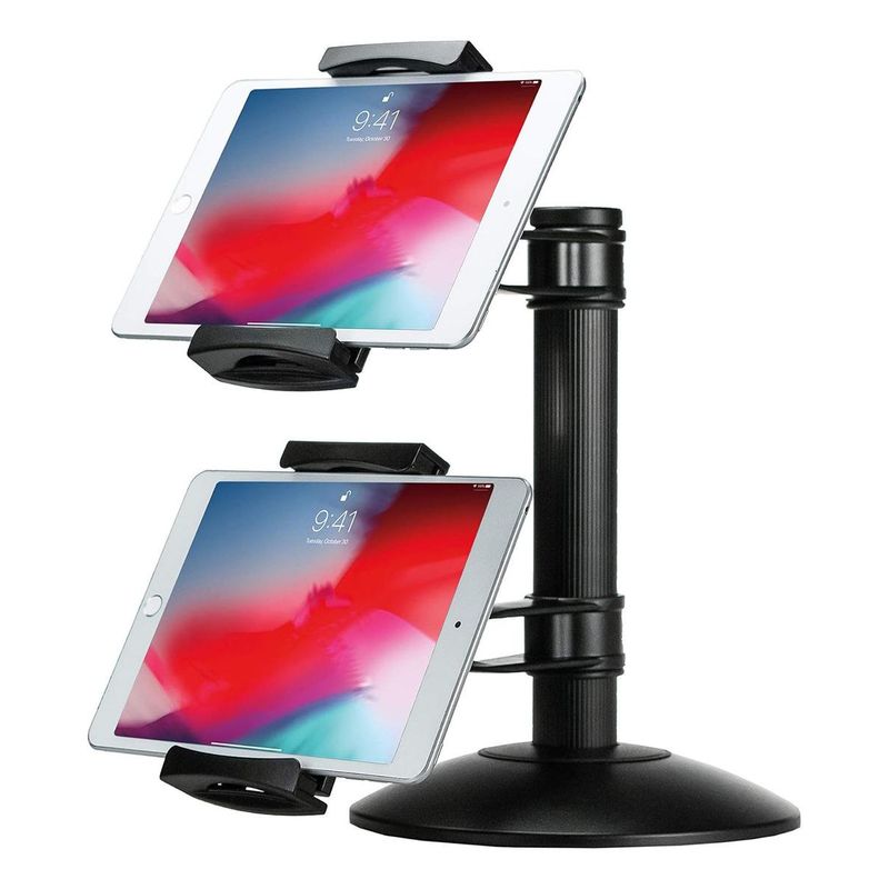 GENERICO - Soporte Giratorio Doble para Tablets con Brazos Ajustables