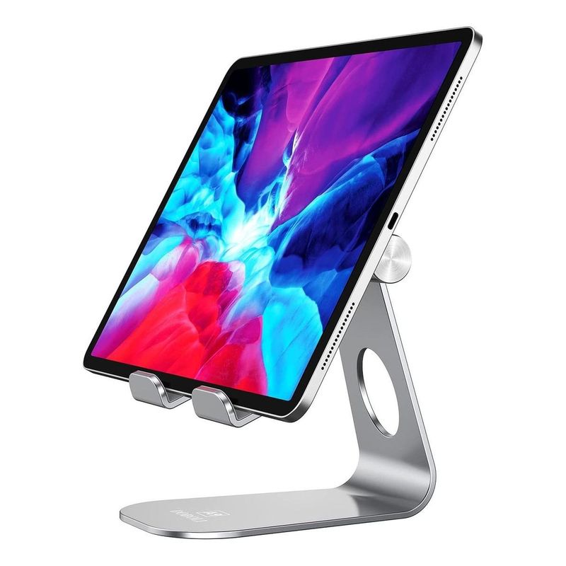GENERICO - Soporte Ajustable y Plegable para Tablet de Escritorio Plata