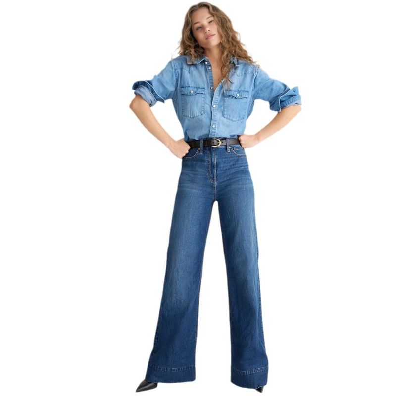 TIOZONEY - Jeans de pierna ancha