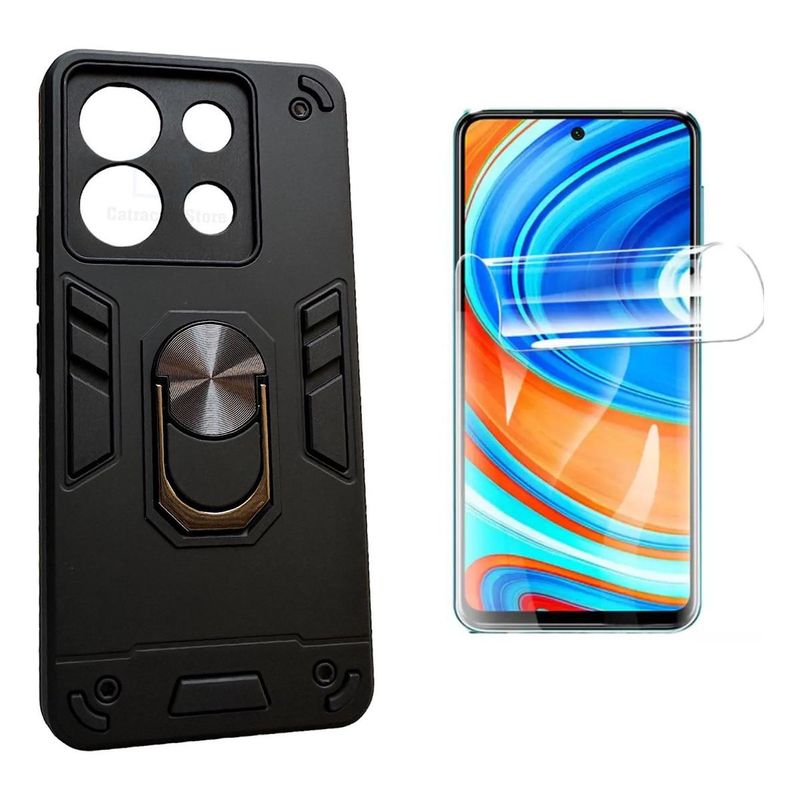 GENERICO - Carcasa Armor y Lamina Hidrogel para Xiaomi Note 13 Pro 5G