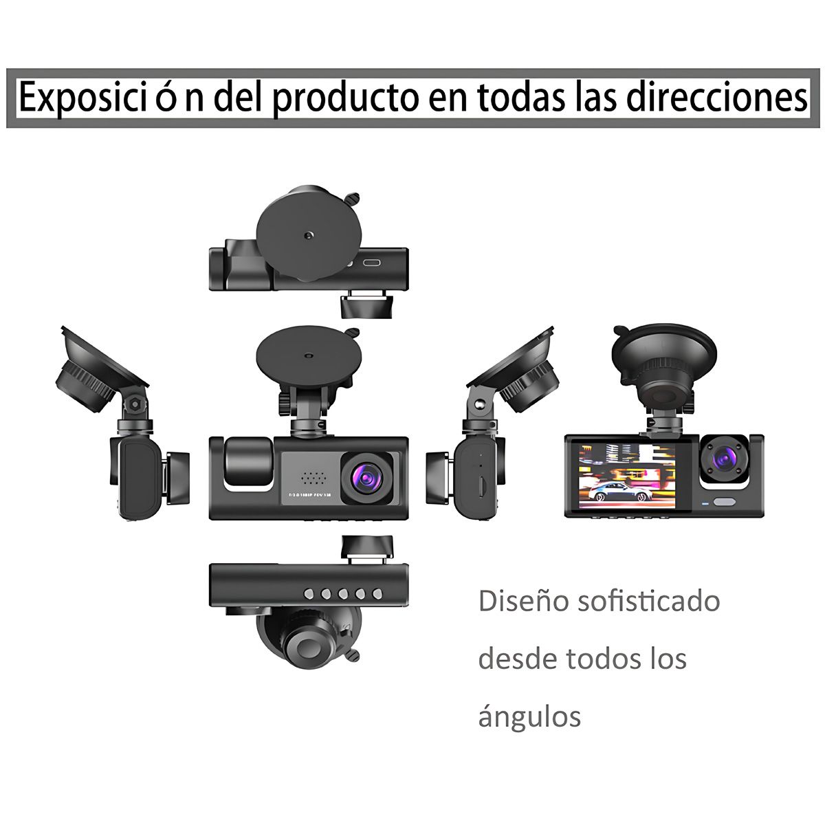 GENERICO - Automoción Grabador De Coche Con Pantalla De 2 Pulgadas1080P