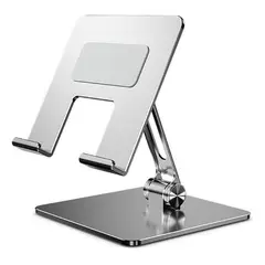 GENERICO - Soporte Plegable de Metal Ajustable para Tablet y iPad